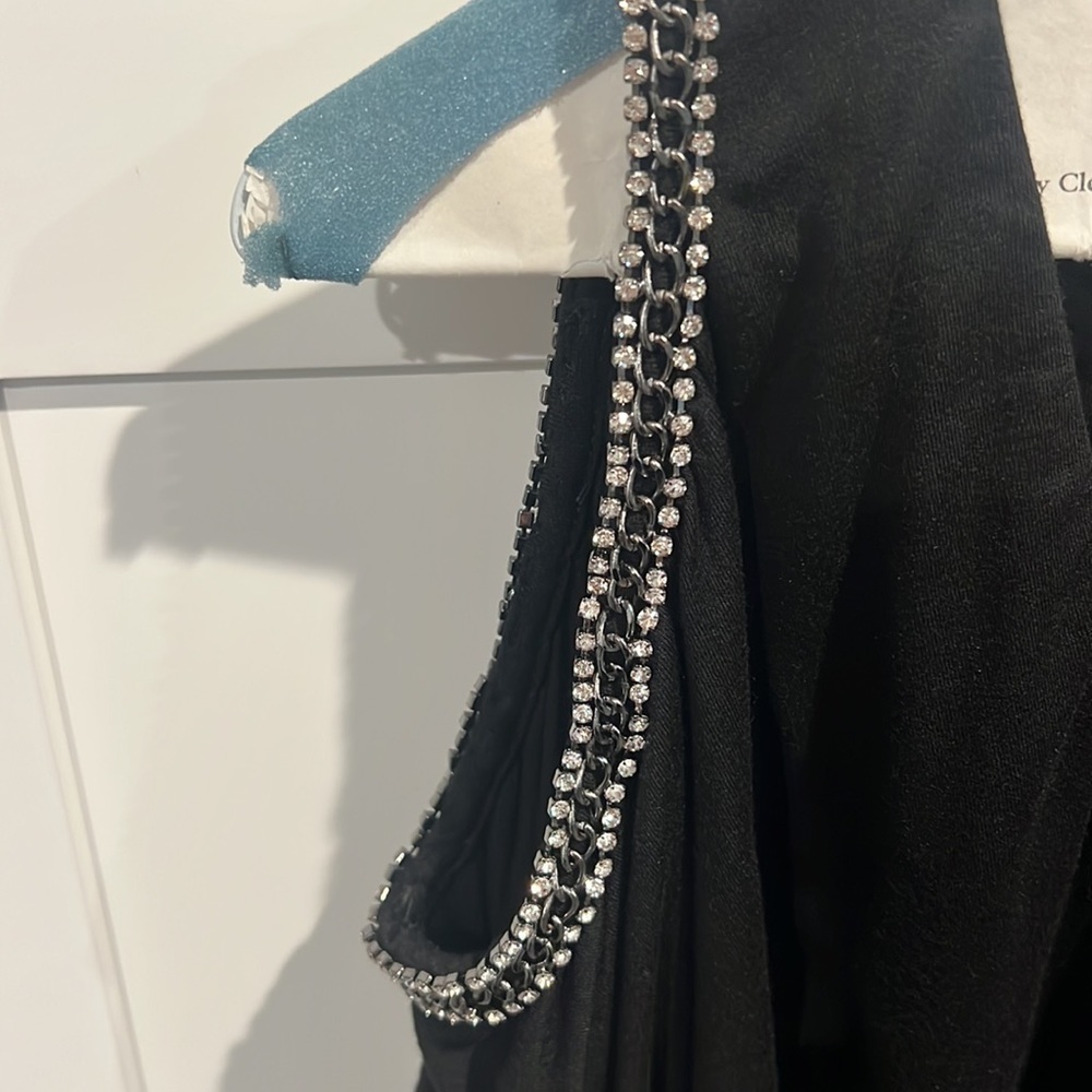 SKY Rhinestone Cold Shoulder Top - Picture 4 of 6